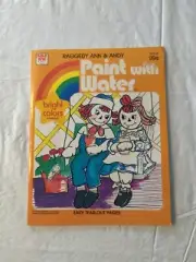 Vintage 1982 Paint With Water Raggedy Ann And Andy By Whitman, Unused
