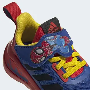 Adidas MARVEL SPIDER-MAN FORTARUN SUPER HERO 童鞋 小童 蜘蛛人 魔鬼氈 紅【運動世界】FY1656