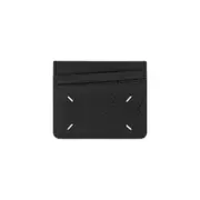 [Maison Margiela] Maison Margiela-Black Leather 6 Card Holder-Uomo OS OS