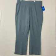 New Columbia Blue Gray Holly Hideaway Knit Bootcut Pants size 2X