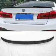 ABS Rear Spoiler for BMW 5 Ser G30 2018-2022 M4 Look Glossy Black Paste Install