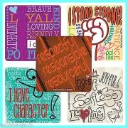 Character Stickers x 10 - Teacher Stickers/Reward - Brave & Strong Stickers