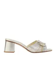 60mm VLogo sandals 37.5,36,41 Silver Platinum Bronze