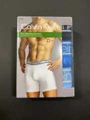 NWT Calvin Klein Ultimate Comfort Boxer Briefs - Blue Shades Size Medium