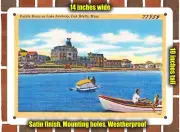 METAL SIGN - Massachusetts Postcard - Paddle Boats On Lake Anthony, Oak Bluffs,