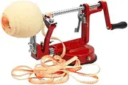 AIMALL 3 in 1 Apple Peeler Red Kitchen Tool Slinky Machine Fruit Cutter Slicer Corer