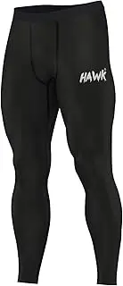 [Hawk Sports] Mens Compression Pants Base Layer Running Workout Muay Thai Jiu Jitsu MMA BJJ Spats Leggings Tights for Men