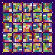 BOHO SOHO - 77" x 77" - Quilt-Addicts Pre-cut Patchwork Quilt Kit