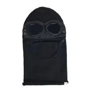 goggle-detail knit balaclava One size black
