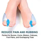 1Pair Silicone Toe Separator Straightener Orthopedic Toe Spacer Bunion Corrector
