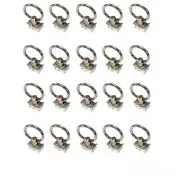 20x Anchor Track Load Rings Tie Down Point Rail Trailer Caravan 4WD