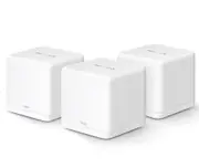 Mercusys Halo H60X(3-pack) AX1500 Whole Home Mesh Wi-Fi 6 System, 300 Mbps at 2.4 GHz + 1201 Mbps at 5 GHz, QoS, IPTV, IPv6, MU-MIMO, Beamforming, Sma