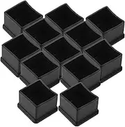 Gadpiparty 12Pcs Square Chair Leg Covers Non Skid Floor Protectors for Furniture Easy Installation for Tables Sofas and Cabinets Durable and Protective