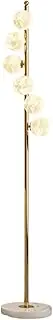 Mid Century Modern Floor Lamp w/6 Globe Lights 63" Tall Pole Standing Lamp Dimmable 3 Color Temperatures with Foot Switch for Living Room Indoor Lighting