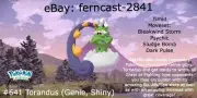 Pokemon Legends Arceus Shiny Tornadus (Genie) Max Effort Fast Delivery