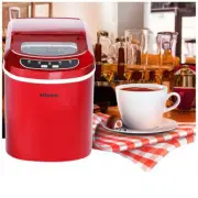 220V Portable Commercial Ice Maker Restaurant Ice Cube Machine Stainless Steel