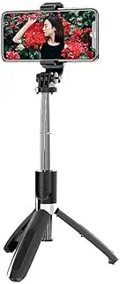 L02 Selfie Stick Wirel 4.0 Selfie Stick Foldable Tripod Monopods for Phones Camera Black One Size