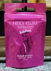 Heidi Klum Intimates Solutions Clear Bra Straps 1 Pair Adjustable Converts Bras