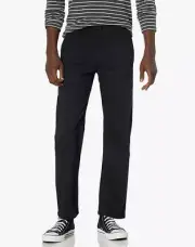 Dockers Men's Relaxed Fit Easy Khaki Pants Black 34W x34L