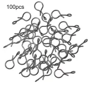 Trout Fishing Tool 100pcs Fly Hook Swivel Snap with Quick Connector Clip