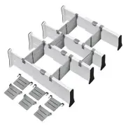 Drawer Dividers Organizer 4 Pack, Adjustable Separators with 6 Inserts5900
