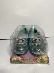 Brand New Disney Fairies Tinker Bell Sparkle Slippers Shoes 8”x2.5”. Silvermist