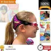 Kids Swim Goggles with No Hair Pulling Strap - Mermaid Design for Ages 3-10