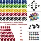 50PCS Aluminum Alloy M2 -M6 Anodized Countersunk Head Bolt Washers Gasket