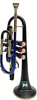 Cornet 3 Valve, Bb Pitch Including Mouthpiece and Carry Case, Gloves (Multicolour)
