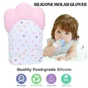 Silicone Baby Teether Teething Mitt Mitten Glove Safe BPA Free Chew Dummy Toy