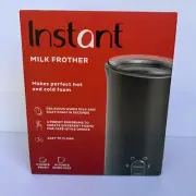 Instant Pot's Instant Milk Frother 10oz/295ml Hot/Cold Foam Maker Black NEW