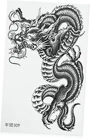 NOLITOY Temperary Temporary Dragon Chinese Tattoo Temporary Arm Temporary Tattoo Dragon Sticker Fake Temporary Fake Tattoo Stickers Tattoo Dragon Man Body Sleeve