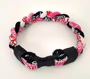 T-Seven TBMS3BWP-BM Sports Breath, M Size (Approx. 7.5 inches (19 cm), Black/White/Peach