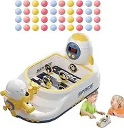 Table Pinball Machine, Space Station Pinball Game Toys, Portable Desktop Game, Pinball Machine with Score Board, Kids Pinball Game, Children’s Pinball Toy, 36.5x21.5x20.5 Cm, Score Board for Kids