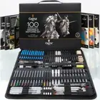 Castle Art Supplies 100 Piece Drawing & Sketching Set | Graphite, Charcoal, Past