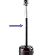 Fire Sense Patio Heater 63249 Bottom and Upper 2-Piece Post Assembly Set Mocha
