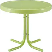 Crosley Furniture CO1011A-KL Griffith Retro Metal Outdoor Side Table, Key Lime