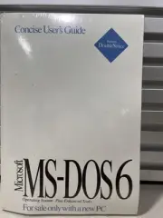 Vintage Microsoft MS-DOS 6.2 Concise User’s Guide 3.5" w/ COA New Sealed