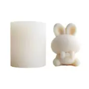 3D Easter Bunny Mold Resin Soap Mould Handmade Making Fondant Cake
