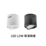 【燈王的店】 LED AR111吸頂筒燈+LED12W燈泡 TYL343+LED-AR111-12W 白框/黑框 白光/自然光/黃光