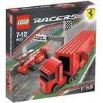 「無盒、無說明書」LEGO 樂高 8153 法拉利 貨車 RACERS FERRARI F1 TRUCK