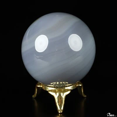 1.9" Agate Hand Carved Crystal Ball/Sphere, Crystal Healing