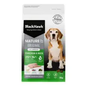 Black Hawk Dog Food Mature Chicken and Rice 20kg