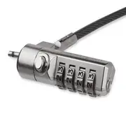 StarTech 6ft Laptop Cable Lock, 4 Digit Combination Anti-Theft Security Lock - LTLOCK4D