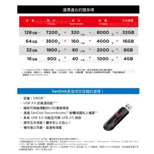 SanDisk Cruzer CZ600 USB 3.0 32G 64G 128G 256G 隨身碟 公司貨 五年保固