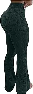 [Tbahhir] High Waisted Flare Leggings for Women Tummy Control Butt Lifting Workout Yoga Wide Leg Pants Bootcut Leggings