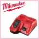 【Milwaukee 美沃奇】12V與18V兩用充電器(M12-18FC)