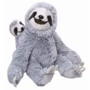 Wild Republic:Sloth Mom & Baby - 12" Plush Toy