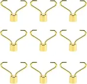 KOMBIUDA 10pcs Metal Face Roller Handle Replacement for Facial Massager Tools Ergonomic Support for Skin Care Aging Treatment Neck Durable Design