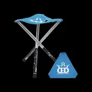 Dynamic Disc Golf Roll A Stool Collapsable Tripod Seat - with Strap - Blue - NEW